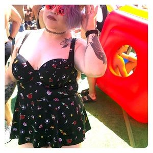 Peplum one Piece Halter